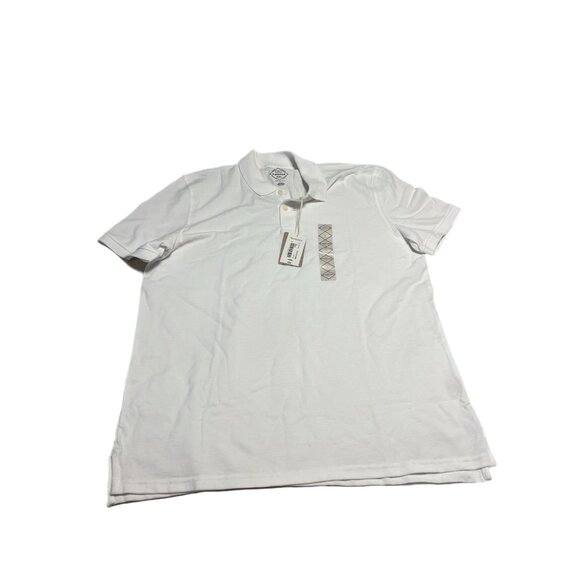 St John's Bay Men's White Polo Button Shirt Size L  NWT - Picture 1 of 6